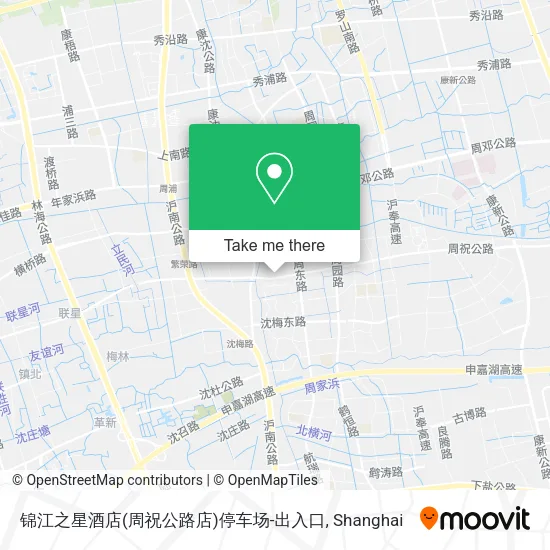 锦江之星酒店(周祝公路店)停车场-出入口 map