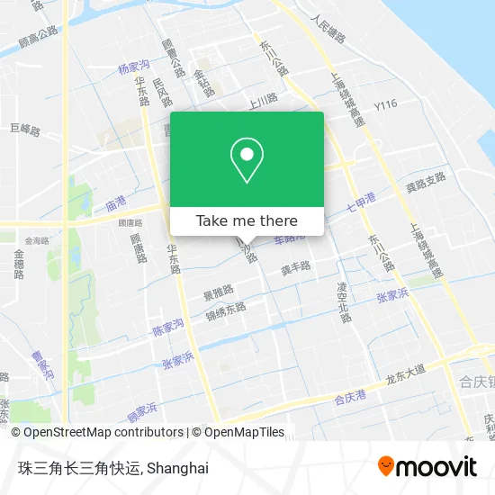 珠三角长三角快运 map