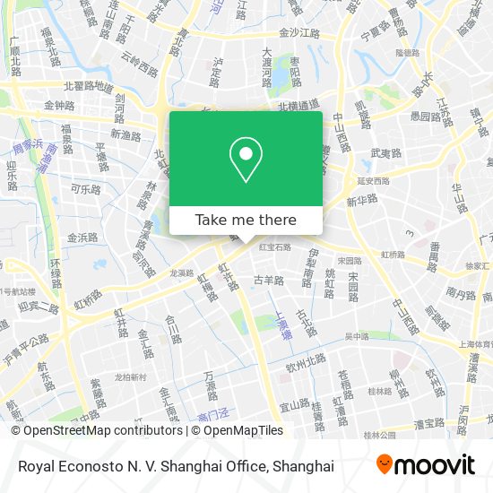 Royal Econosto N. V. Shanghai Office map