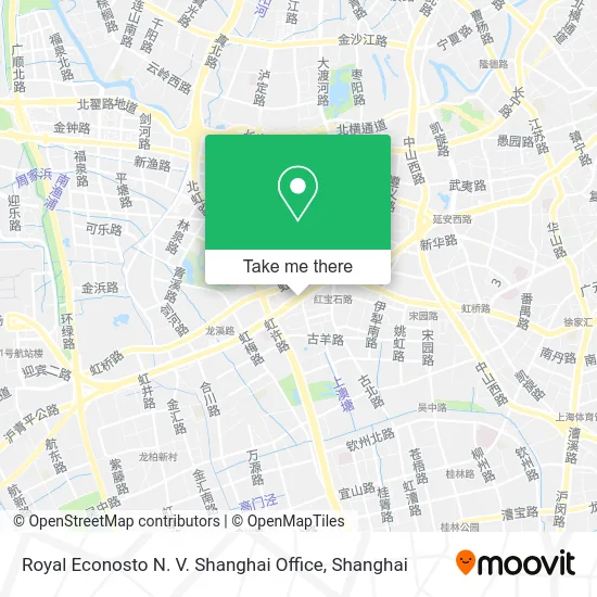 Royal Econosto N. V. Shanghai Office map