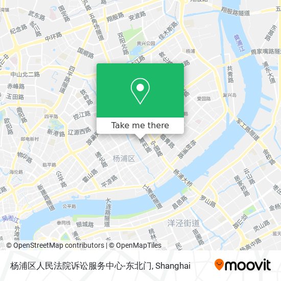杨浦区人民法院诉讼服务中心-东北门 map