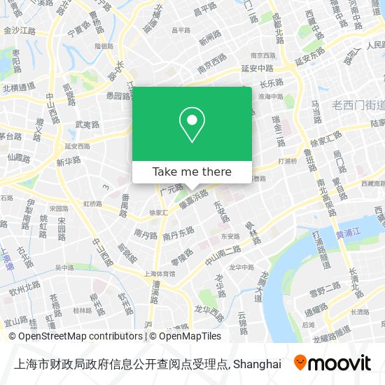 上海市财政局政府信息公开查阅点受理点 map