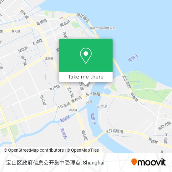 宝山区政府信息公开集中受理点 map