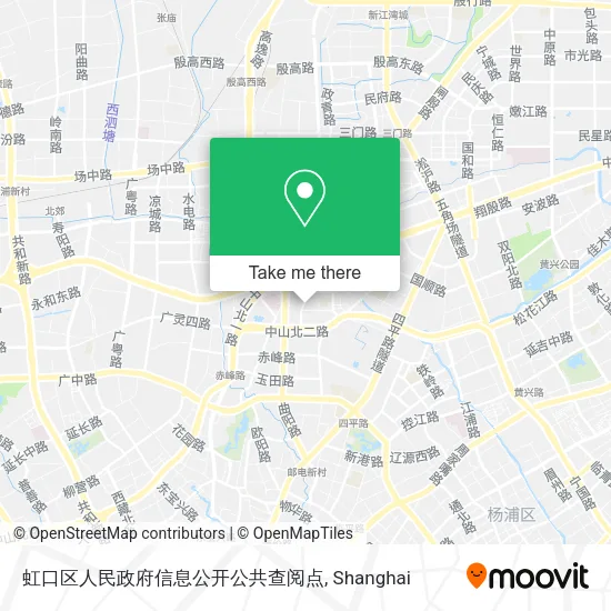 虹口区人民政府信息公开公共查阅点 map