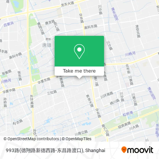 993路(德翔路新德西路-东昌路渡口) map