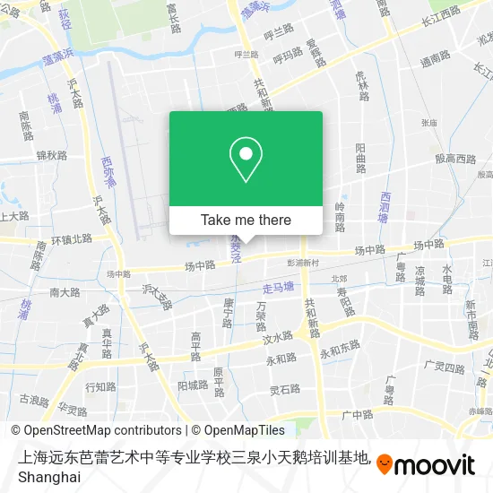 上海远东芭蕾艺术中等专业学校三泉小天鹅培训基地 map