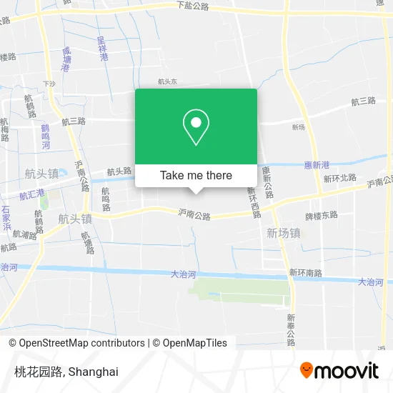 桃花园路 map