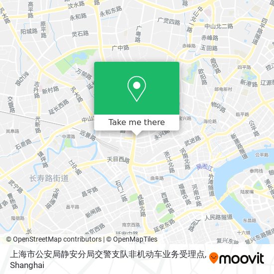 上海市公安局静安分局交警支队非机动车业务受理点 map