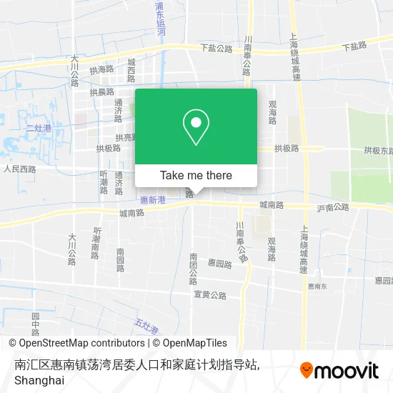 南汇区惠南镇荡湾居委人口和家庭计划指导站 map