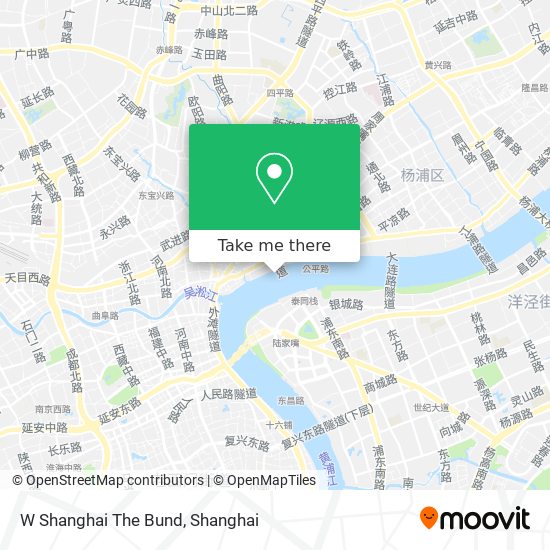 W Shanghai The Bund map