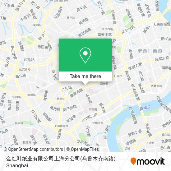 金红叶纸业有限公司上海分公司(乌鲁木齐南路) map