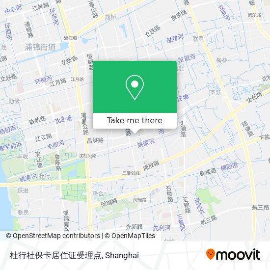 杜行社保卡居住证受理点 map