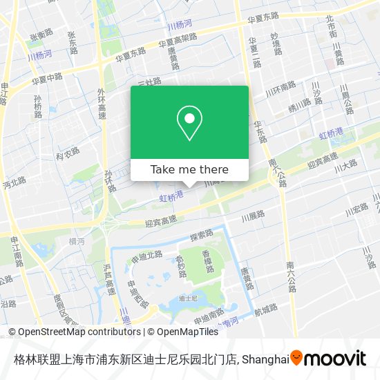 格林联盟上海市浦东新区迪士尼乐园北门店 map