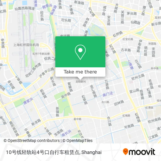 10号线轻轨站4号口自行车租赁点 map