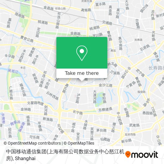 中国移动通信集团(上海有限公司数据业务中心怒江机房) map