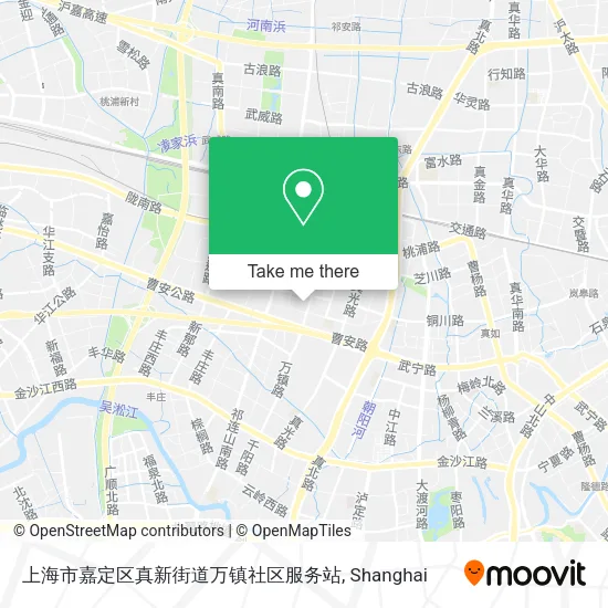 上海市嘉定区真新街道万镇社区服务站 map