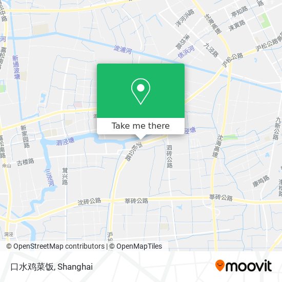 口水鸡菜饭 map