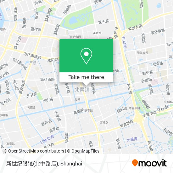 新世纪眼镜(北中路店) map