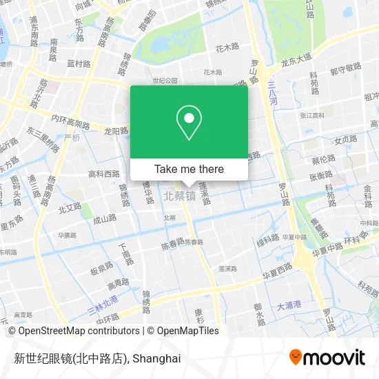 新世纪眼镜(北中路店) map