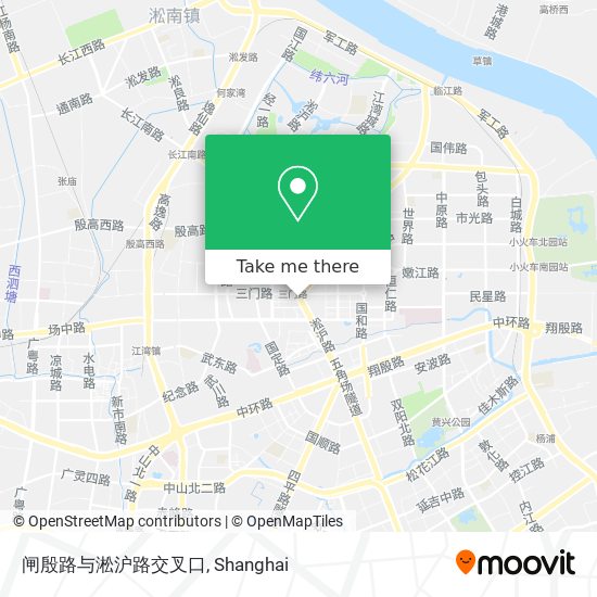 闸殷路与淞沪路交叉口 map