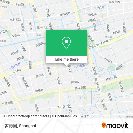 罗港园 map