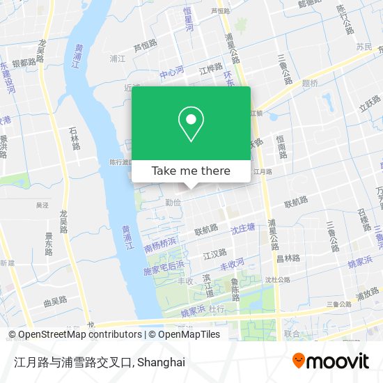 江月路与浦雪路交叉口 map
