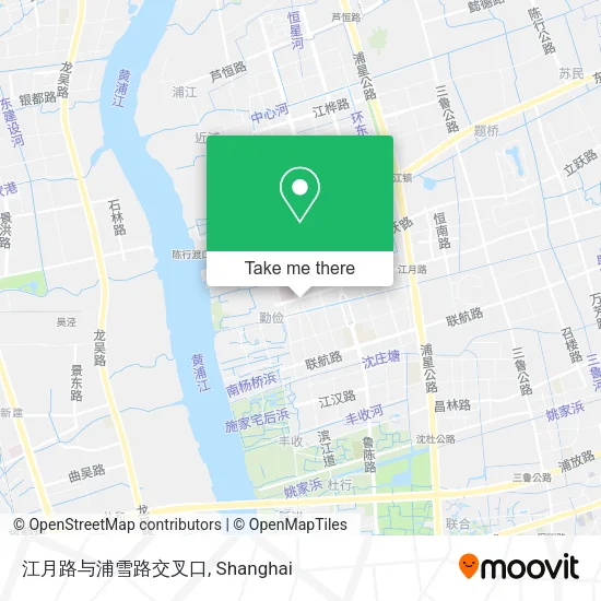 江月路与浦雪路交叉口 map