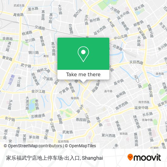 家乐福武宁店地上停车场-出入口 map