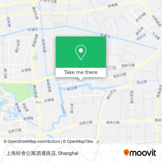 上海轻舍公寓泗通路店 map