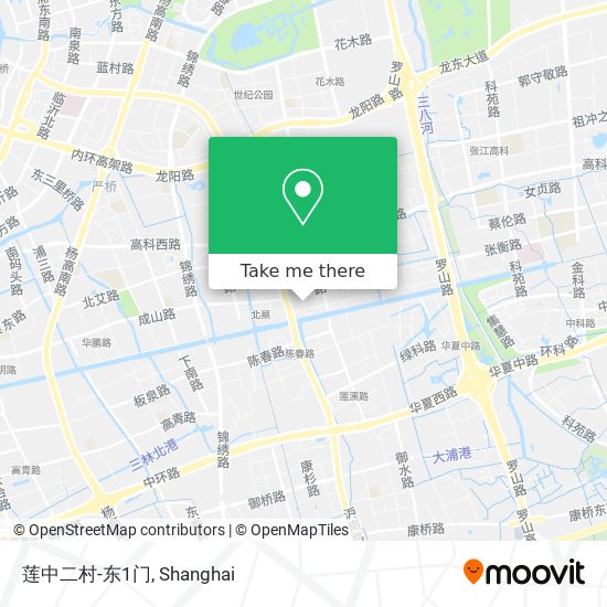 莲中二村-东1门 map
