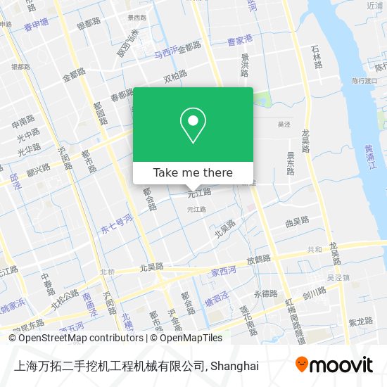 上海万拓二手挖机工程机械有限公司 map