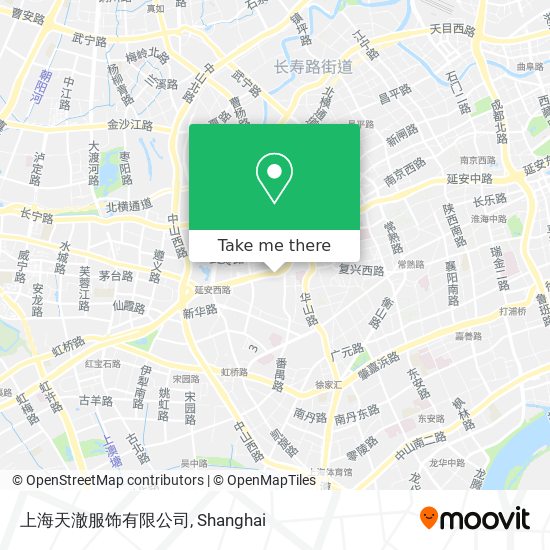 上海天澈服饰有限公司 map