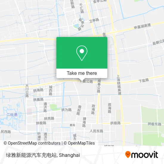 绿雅新能源汽车充电站 map