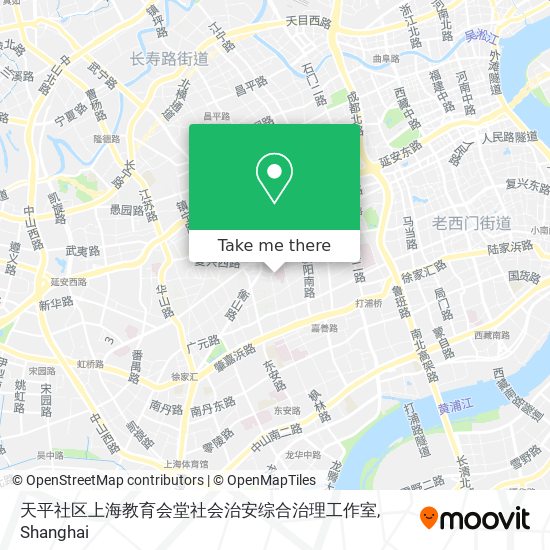 天平社区上海教育会堂社会治安综合治理工作室 map