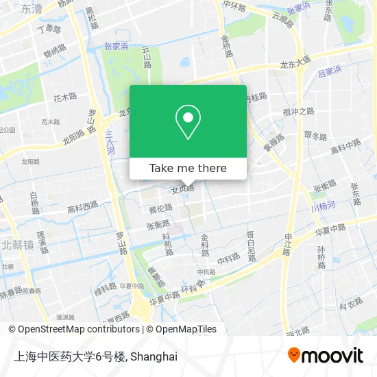 上海中医药大学6号楼 map