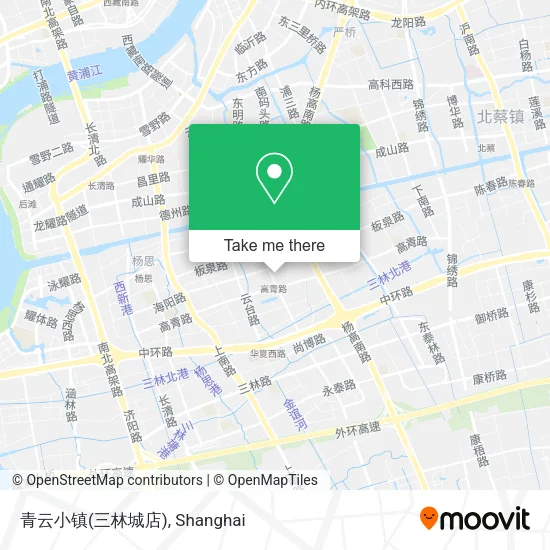 青云小镇(三林城店) map