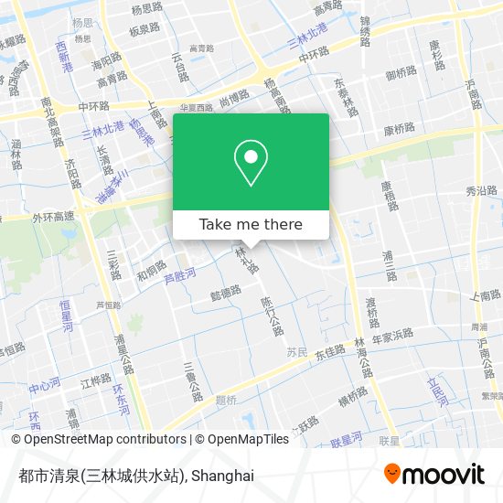 都市清泉(三林城供水站) map