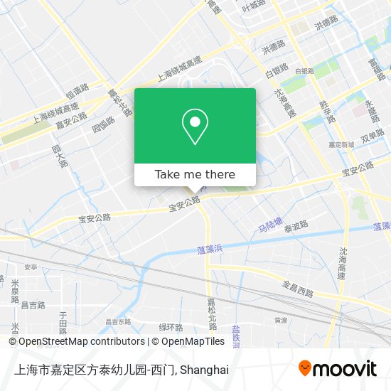 上海市嘉定区方泰幼儿园-西门 map