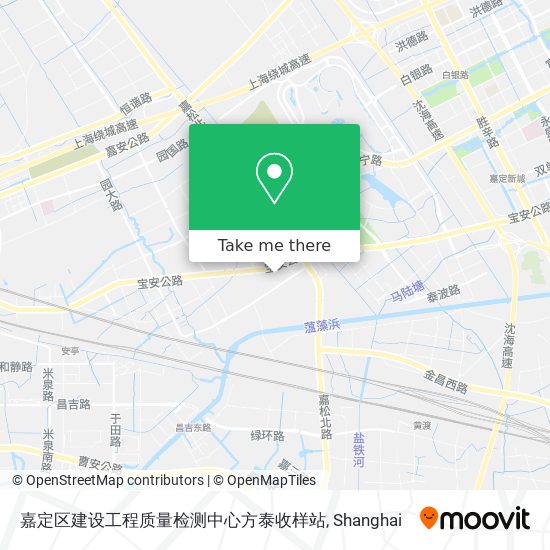 嘉定区建设工程质量检测中心方泰收样站 map