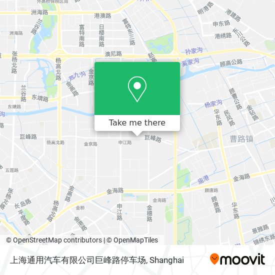 上海通用汽车有限公司巨峰路停车场 map
