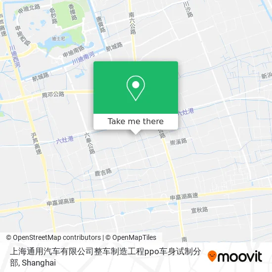 上海通用汽车有限公司整车制造工程ppo车身试制分部 map