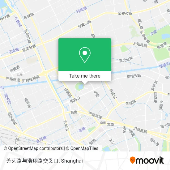 芳菊路与浩翔路交叉口 map
