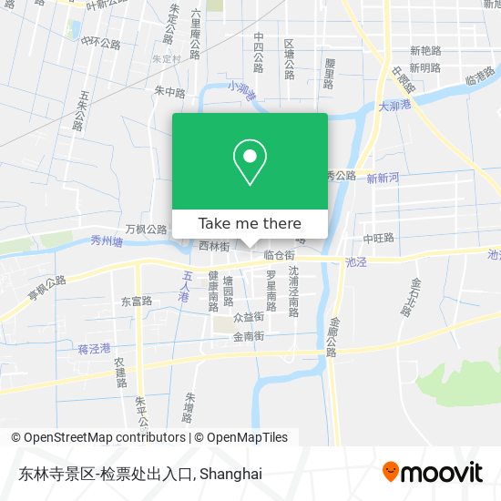 东林寺景区-检票处出入口 map