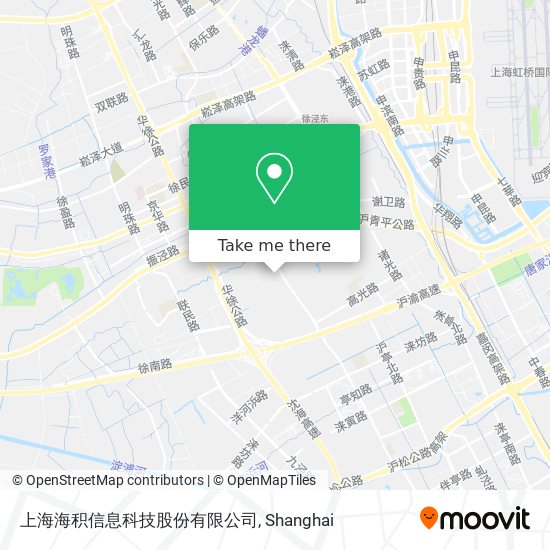 上海海积信息科技股份有限公司 map