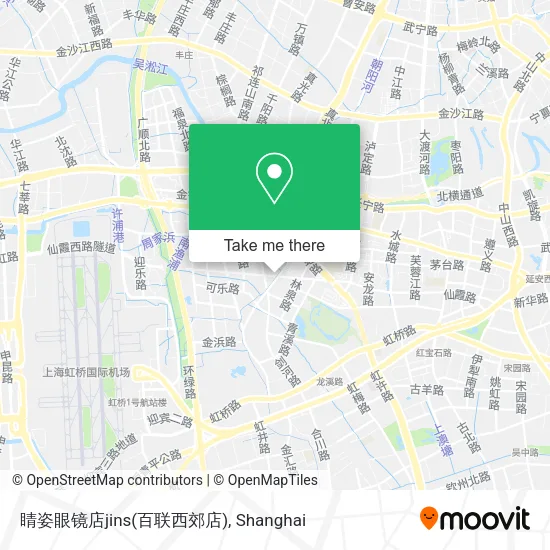 睛姿眼镜店jins(百联西郊店) map