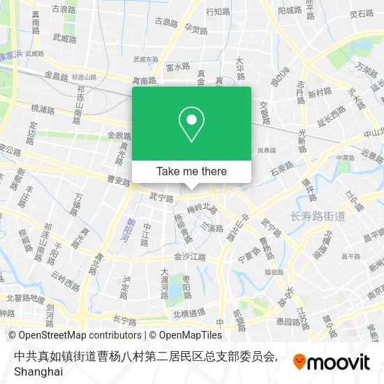 中共真如镇街道曹杨八村第二居民区总支部委员会 map
