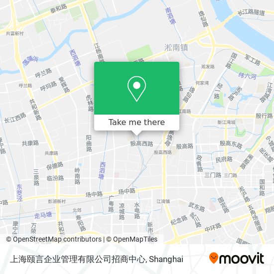 上海颐言企业管理有限公司招商中心 map