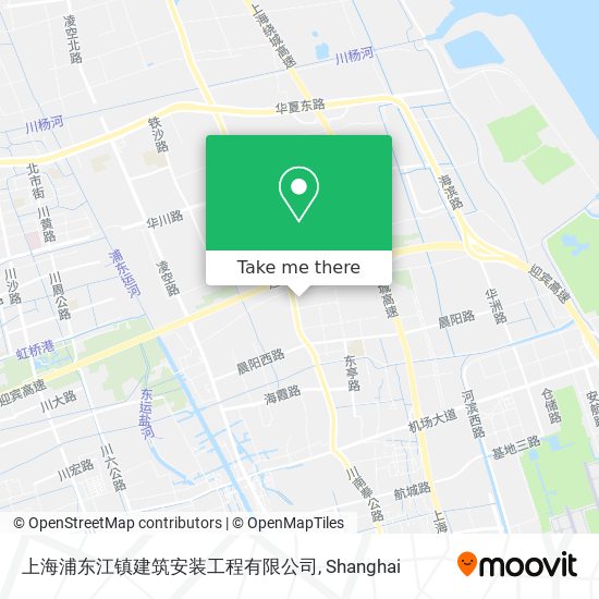 上海浦东江镇建筑安装工程有限公司 map