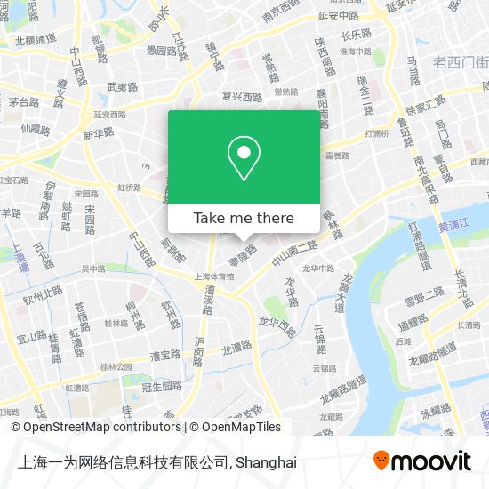 上海一为网络信息科技有限公司 map