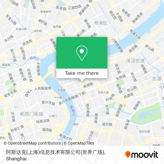 阿斯达克(上海)信息技术有限公司(世界广场) map